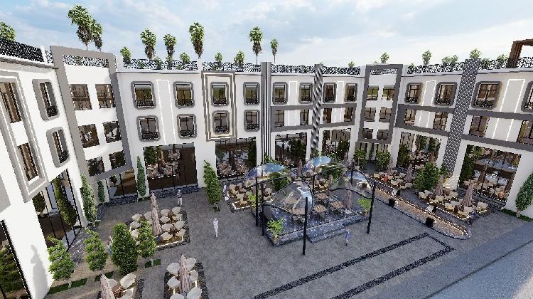 Courtyard rendering from the company profile